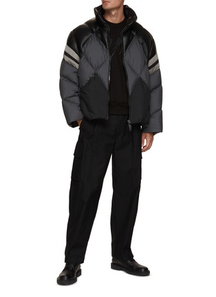 Figure View - Click To Enlarge - NEIL BARRETT - High Collar Modernist Puffer Bomber Jacket