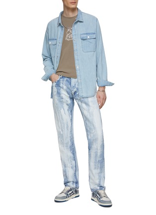 Figure View - Click To Enlarge - WASHI - Kozo Kitaorishi Bleached Straight Leg Jeans