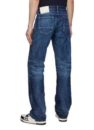Back View - Click To Enlarge - WASHI - Mitusumata Banrai Stressed Flared Leg Jeans