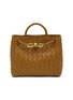 Main View - Click To Enlarge - BOTTEGA VENETA - Small Andiamo Woven Leather Shoulder Bag