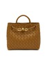 Main View - Click To Enlarge - BOTTEGA VENETA - Small Andiamo Woven Leather Shoulder Bag