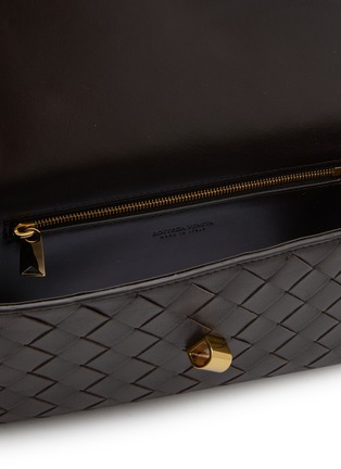 Detail View - Click To Enlarge - BOTTEGA VENETA - Mini Intrecciato 15 Leather Crossbody Bag