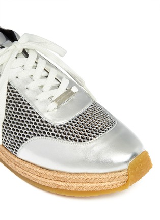 Detail View - Click To Enlarge - STELLA MCCARTNEY - Metallic espadrille sneakers