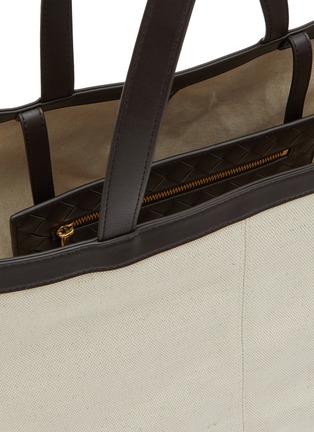 Detail View - Click To Enlarge - BOTTEGA VENETA - Medium Flip Flap Canvas Tote Bag
