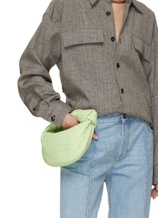 Figure View - Click To Enlarge - BOTTEGA VENETA - Mini Jodie Intrecciato Leather Hobo Bag