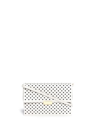 Main View - Click To Enlarge - STELLA MCCARTNEY - 'Beckett' perforated foldover shoulder bag