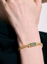  - JOHN HARDY - Classic Chain Tourmaline 18K Gold Cross Bracelet — Size US