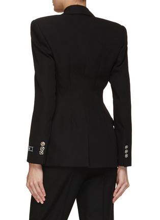 Back View - Click To Enlarge - VERSACE - Single Breasted Wool Blazer