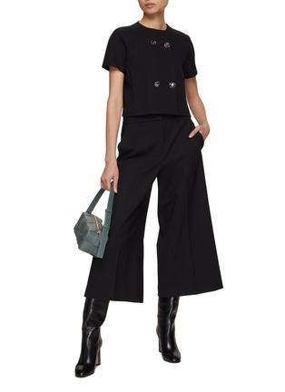 Figure View - Click To Enlarge - THEORY - Wide Leg Cropped Pants