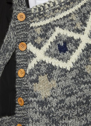  - KHOKI - Asymmetric Button Hand Knit Shirt