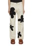 Main View - Click To Enlarge - KHOKI - Flower Pattern Jeans