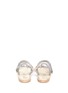 Back View - Click To Enlarge - PEDRO GARCIA  - 'Ingrid' crystal embellished flat sandals