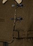 KHOKI - Fleece Collar Asymmetrical Zip Fireman Jacket