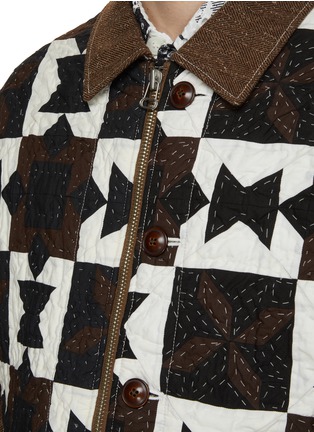  - KHOKI - Geometric Patchwork Quilted Jacket