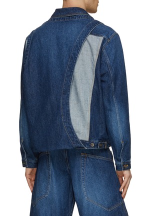 Back View - Click To Enlarge - KHOKI - Asymmetric Hem Denim Jacket