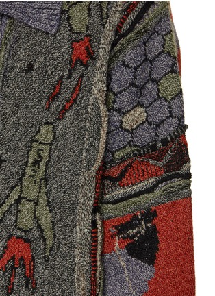  - KHOKI - Graphic Intarsia Knitted Cardigan