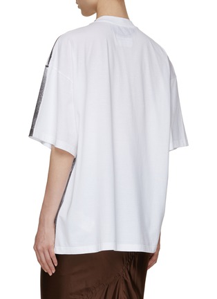 Back View - Click To Enlarge - MM6 MAISON MARGIELA - Logo Foil Printed T-Shirt