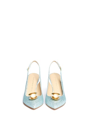 Figure View - Click To Enlarge - CHARLOTTE OLYMPIA - 'Desi pearl' sling-back pumps