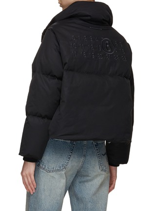 Back View - Click To Enlarge - MM6 MAISON MARGIELA - Number Logo Embroidered Puffer Jacket