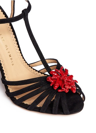 Detail View - Click To Enlarge - CHARLOTTE OLYMPIA - 'Coralie' cast-net sandals