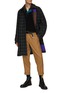 Figure View - Click To Enlarge - KOLOR - Cut Out Detail Checkered Coat