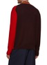 Back View - Click To Enlarge - KOLOR - Deconstructed V-Neck Wool Sweater