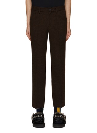 Main View - Click To Enlarge - KOLOR - Cropped Skinny Fit Wool Pants