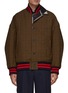 Main View - Click To Enlarge - KOLOR - Exposed Lapel Detail Wool Bomber Jacket