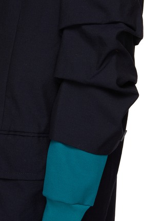  - KOLOR - Contrasting Lapel Scrunched Sleeves Blazer