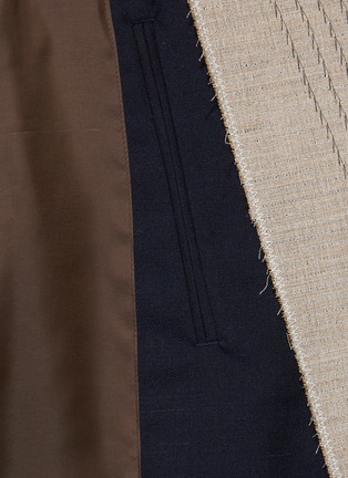  - KOLOR - Contrasting Lapel Scrunched Sleeves Blazer