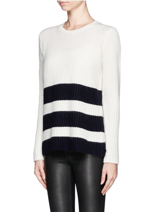 Front View - Click To Enlarge - VINCE - Stripe chunky knit sweater