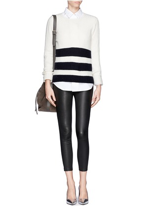 Figure View - Click To Enlarge - VINCE - Stripe chunky knit sweater