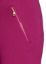 Detail View - Click To Enlarge - EMILIO PUCCI - Slanted zip stretch leggings