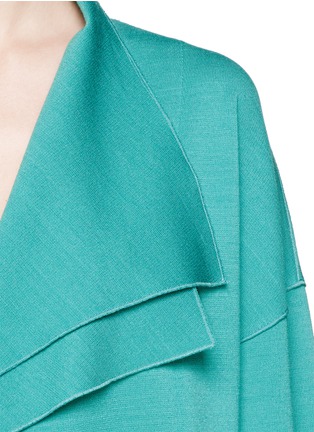 Detail View - Click To Enlarge - ST. JOHN - Double layer placket knit coat