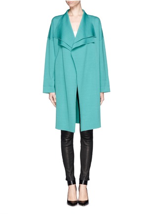 Main View - Click To Enlarge - ST. JOHN - Double layer placket knit coat