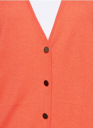 Detail View - Click To Enlarge - ST. JOHN - Curve hem silk-cashmere cardigan
