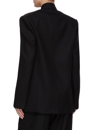 Back View - Click To Enlarge - GIA STUDIOS - Single Breasted Shawl Lapel Blazer