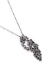 Detail View - Click To Enlarge - ST. JOHN - 'Night Bloom' crystal laurel pendant necklace