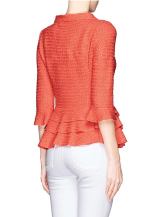 Back View - Click To Enlarge - ST. JOHN - Tier peplum knit jacket