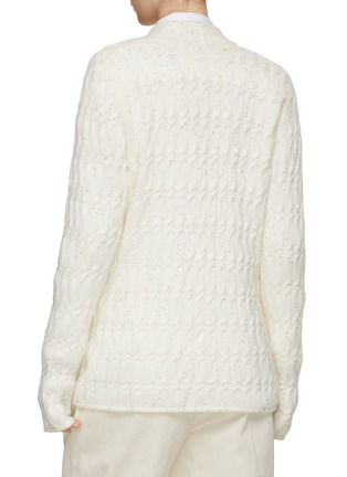 Back View - Click To Enlarge - ARCH4 - Sequin Embellished Knit Jacket