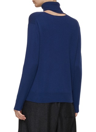 Back View - Click To Enlarge - ARCH4 - Turtleneck Cut Out Sweater