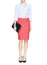 Figure View - Click To Enlarge - ST. JOHN - Textured Knit Pencil Skirt