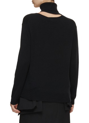 Back View - Click To Enlarge - ARCH4 - Turtleneck Cut Out Sweater