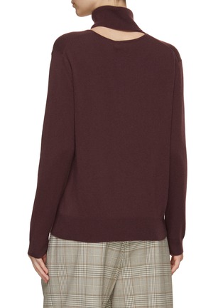 Back View - Click To Enlarge - ARCH4 - Turtleneck Cut Out Sweater