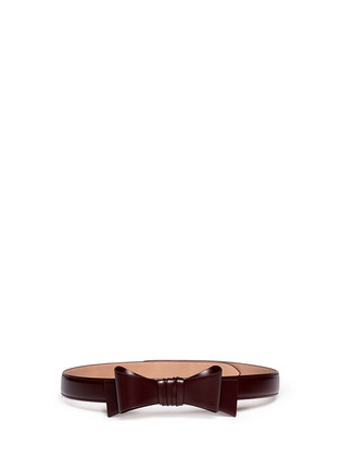 Main View - Click To Enlarge - ALAÏA - Leather bow belt