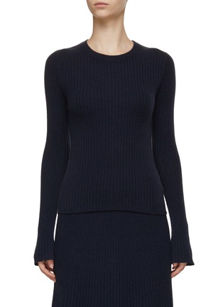 Main View - Click To Enlarge - ARCH4 - Flared Sleeve Knit Top