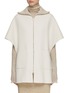 Main View - Click To Enlarge - PESERICO - Wool Cashmere Blend Elbow Sleeve Cape Jacket