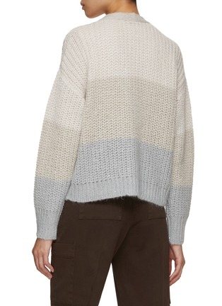 Back View - Click To Enlarge - PESERICO - Gradient Knit Cardigan