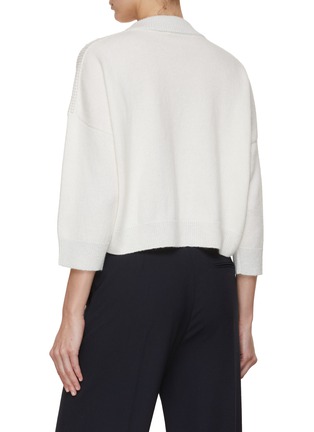 Back View - Click To Enlarge - PESERICO - Cropped Sweater