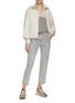 Figure View - Click To Enlarge - PESERICO - Marble Washed Slim Jeans